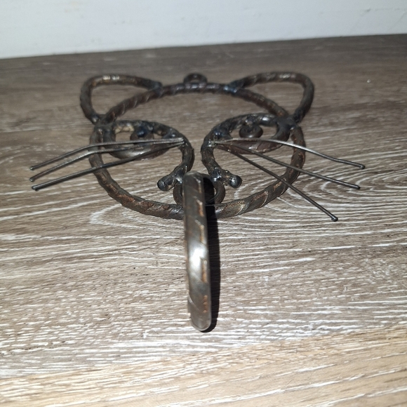 6" x 8" Kitty Cat Face Metal Wall Hook Coat/Throw Blanket Hanger Art Decoration - Picture 2 of 10